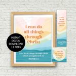 I can do all things through Christ 2023 Youth Theme Digital Printables